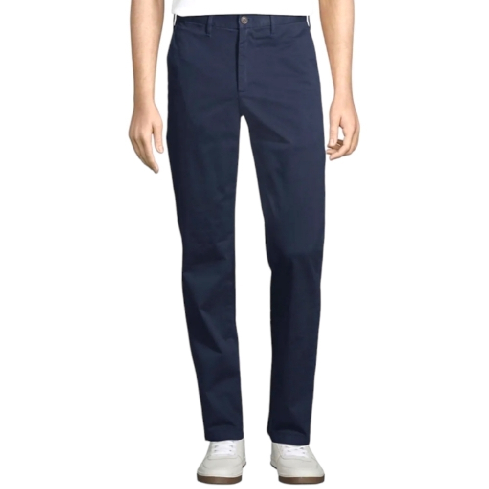 Lands' End Traditional Fit Men's‎ Navy Blue Chino Pants Size 31